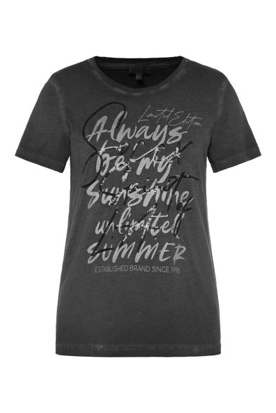 SOCCX Kurzarmshirt mit Pailletten-Schriftzug günstig online kaufen