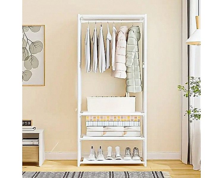 POPOLIC Kleiderständer Freistehender Metall-Garderobe 1-Reihig Vielseitiger günstig online kaufen