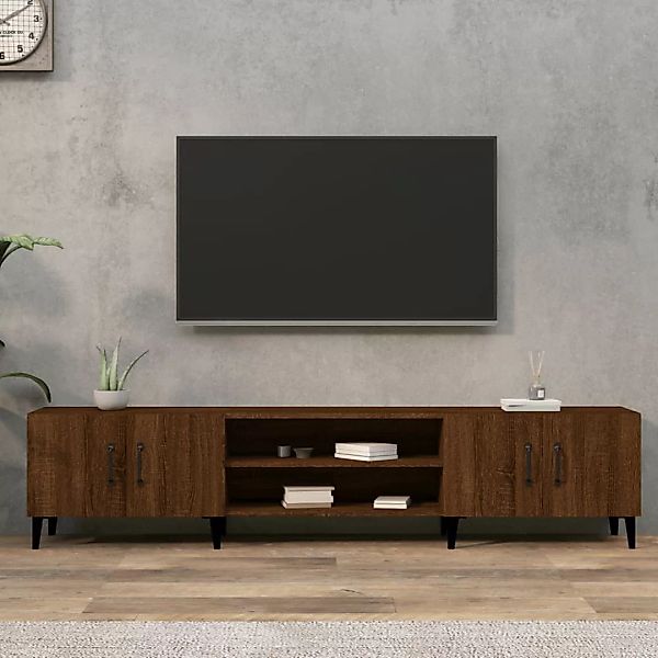 Vidaxl Tv-schrank Braun Eichen-optik 180x31,5x40 Cm Holzwerkstoff günstig online kaufen