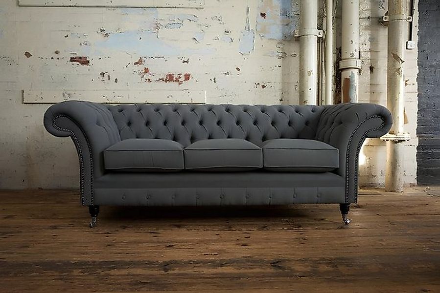 JVmoebel Sofa 3 Sitzer Chesterfield Polster Sofas Design Luxus Couch Sofa L günstig online kaufen
