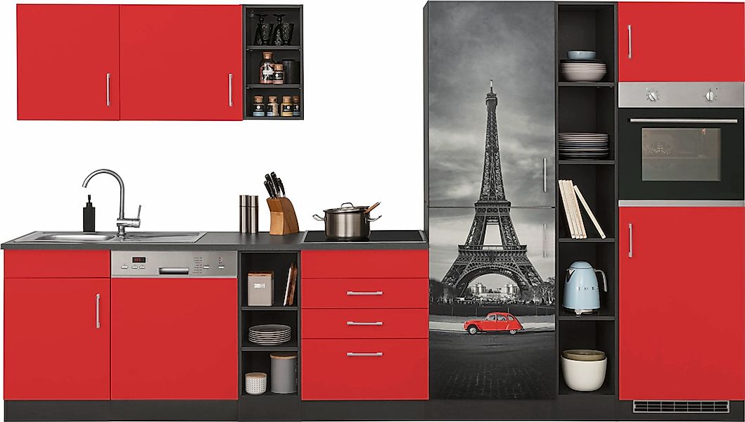 KOCHSTATION Küchenzeile "KS-Paris – Küchen mit einzigartigen Fotomotiven au günstig online kaufen