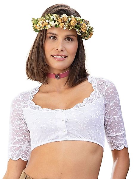Nina Von C. Dirndlbluse Dirndlbluse halbarm günstig online kaufen