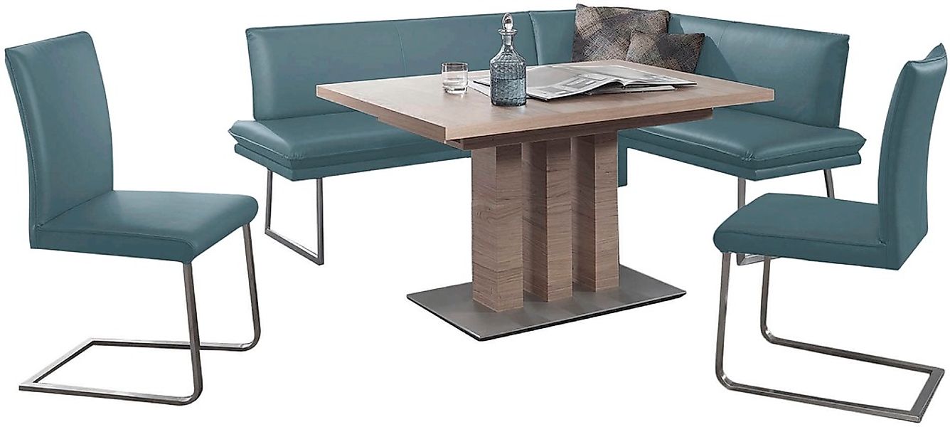K+W Komfort & Wohnen Essgruppe "Santos III" 4 Stk. tlg. gepolsterte Eckbank günstig online kaufen