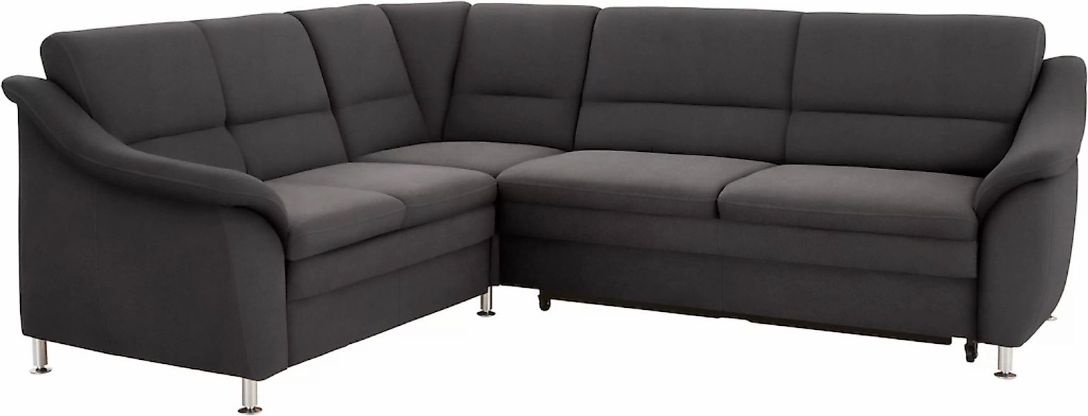 sit&more Ecksofa »Cardoso L-Form«, mit Federkern, wahlweise mit Bettfunktio günstig online kaufen