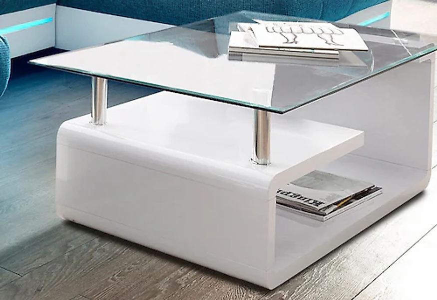 Paroli Couchtisch mit Glasplatte günstig online kaufen