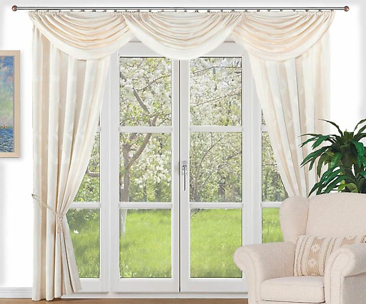 Wirth Vorhang "Zöpritz" Schlaufen 1 Stk. tlg. günstig online kaufen