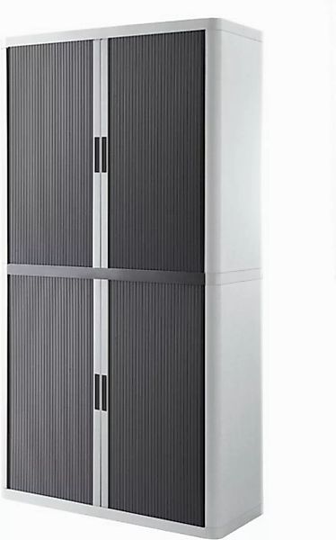 EASYOFFICE Aktenschrank Rollladenschrank easyoffice BxTxH 86x37,5x204cm wei günstig online kaufen