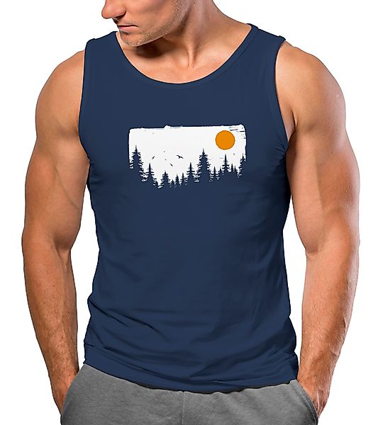 Neverless Tanktop Herren Tank-Top Wald Bäume günstig online kaufen