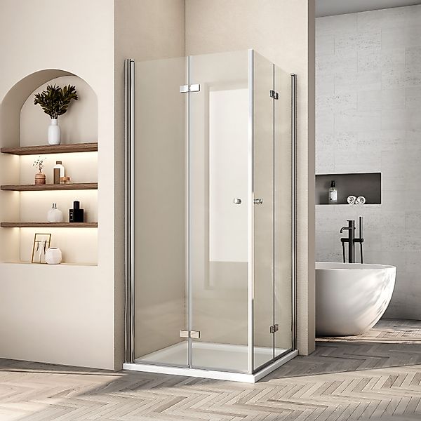 MEYKOERS Eckdusche Faltbare Duschkabine Komplett Dusche günstig online kaufen