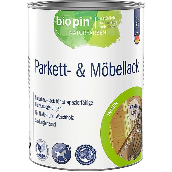 Biopin Parkett & Möbellack Farblos 2,5, günstig online kaufen