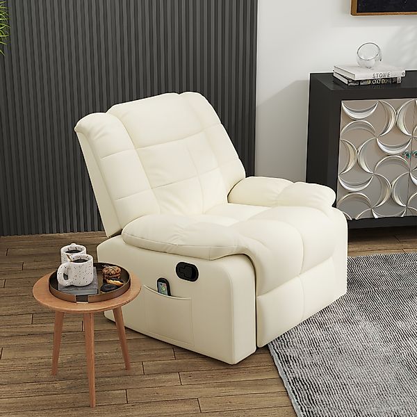 HOMCOM Relaxsessel mit Liegefunktion manuell, Belastbarkeit 160 kg, Elektri günstig online kaufen