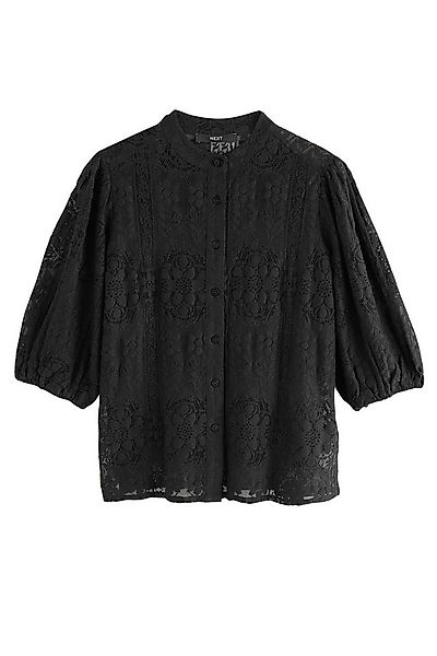 Next Spitzenbluse Kurzärmelige Bluse mit Spitzendetails (1-tlg) günstig online kaufen