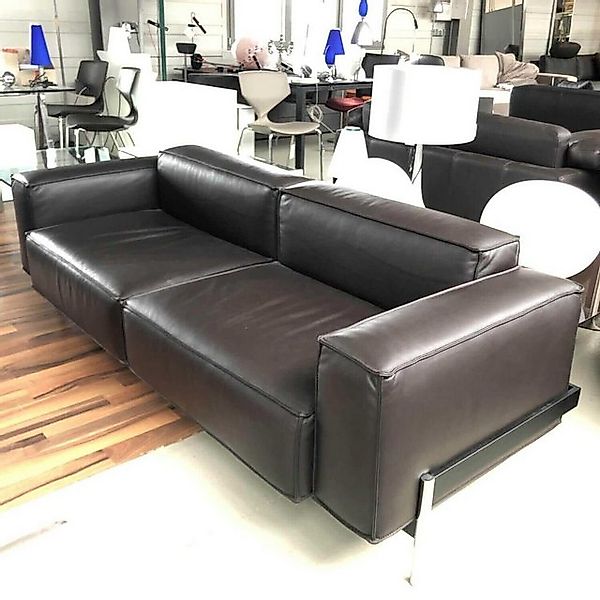 De Sede 2-Sitzer Sofa DS 0022/323 Leder Touch Espresso Gestell Metall günstig online kaufen