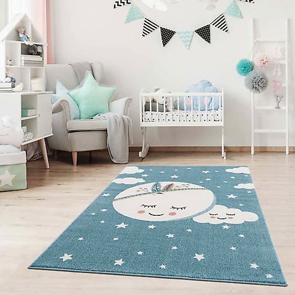 Carpet City Kinderteppich »Anime9383«, rechteckig, 11 mm Höhe, pflegeleicht günstig online kaufen