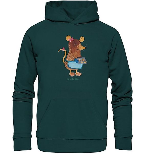 Mr. & Mrs. Panda Hoodie Maus Kekse Größe S - Mid Heather Green - Geschenk, günstig online kaufen