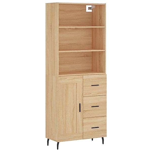 vidaXL Highboard Sonoma-Eiche 69,5x34x180 cm Holzwerkstoff 3190040 günstig online kaufen