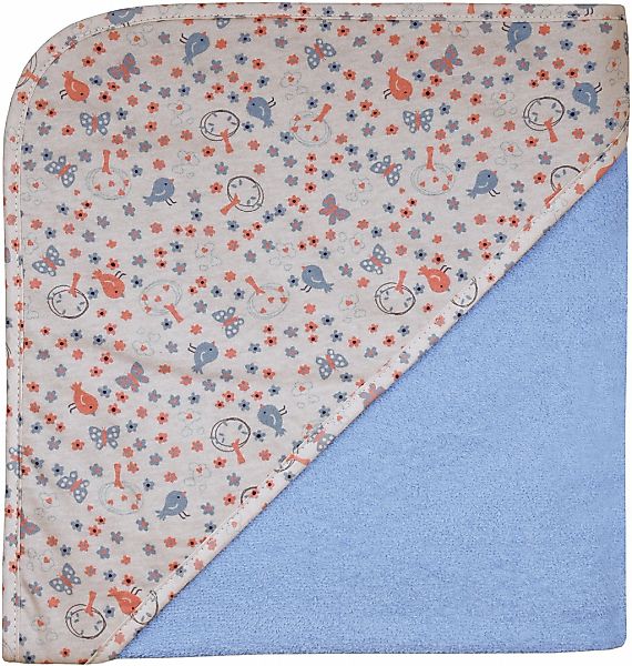 Wörner Kapuzenhandtuch "Vogel sky Kapuzenbadetuch 100/100" obere Lage der K günstig online kaufen