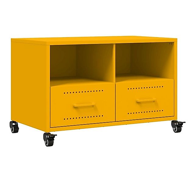 vidaXL TV-Schrank TV-Schrank Senfgelb 68x39x43,5 cm Kaltgewalzter Stahl günstig online kaufen