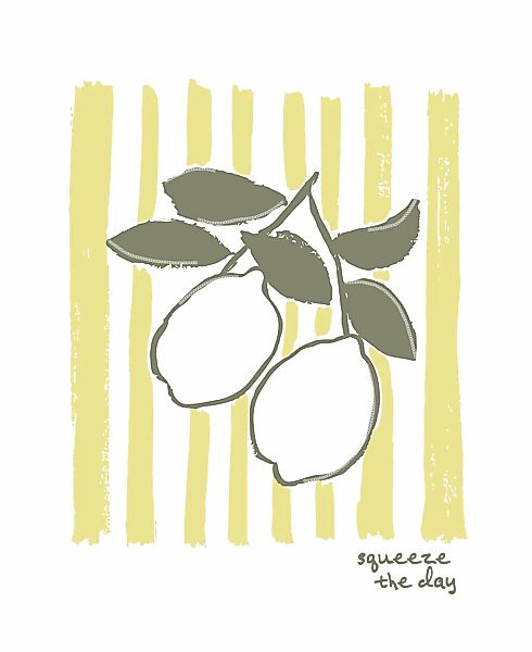s.Oliver Kunstdruck "Zitronen "Squeeze the day"" Kunst  Obst  Obst Bilder günstig online kaufen