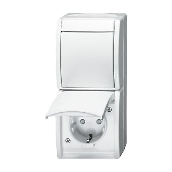 Busch-Jaeger Kombination SCHUKO Steckdose, mit Wipp. 2601/6/20 EBW-54 - 2CK günstig online kaufen