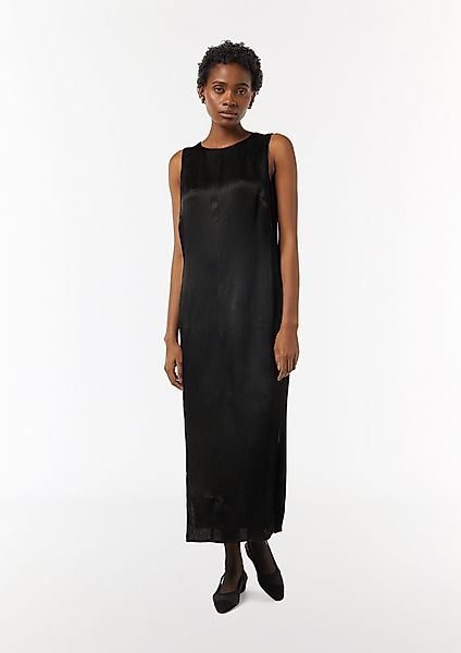 Comma Maxikleid Kleid mit Crépestruktur und günstig online kaufen