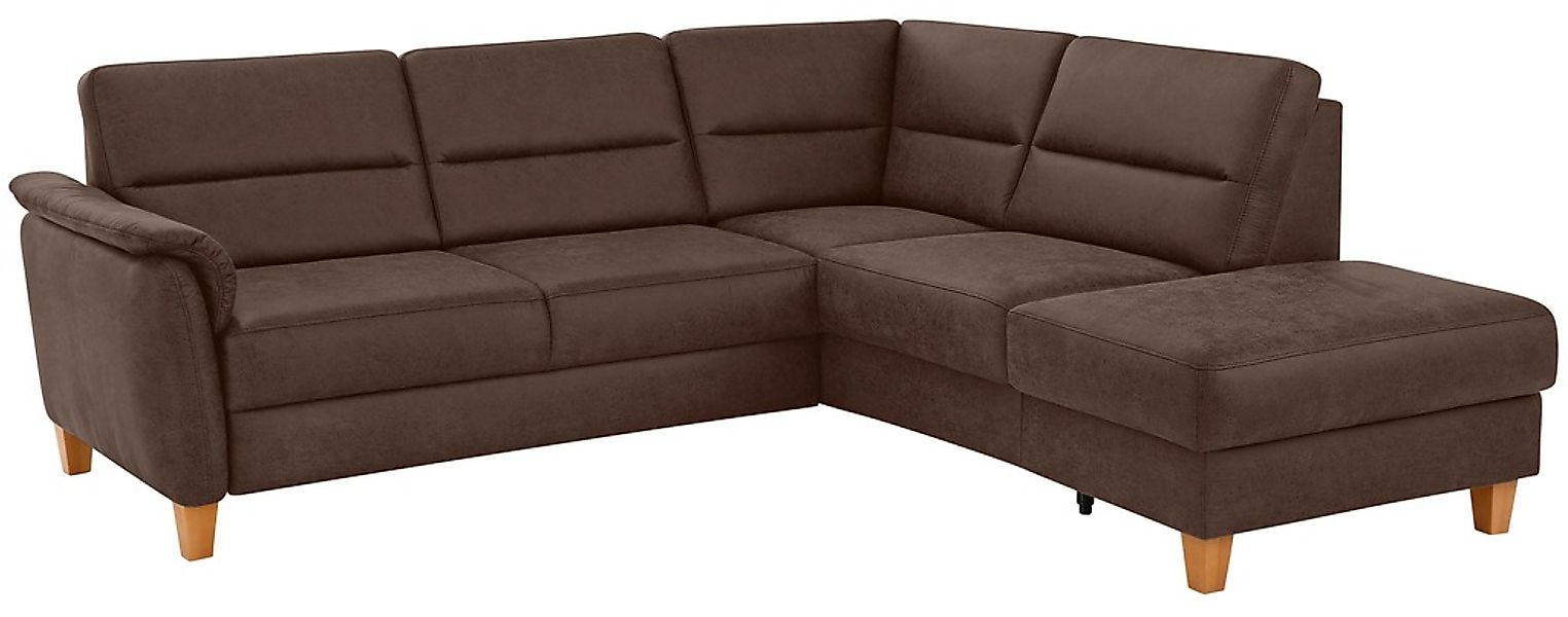 Home affaire Ecksofa »Palmera L-Form«, Federkern, wahlweise mit Bettfunktio günstig online kaufen