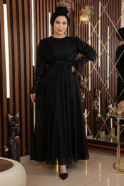 MODAMİHRAM Abendkleid ElbiseStein Detail Glitzer Chiffon Abendkleid günstig online kaufen