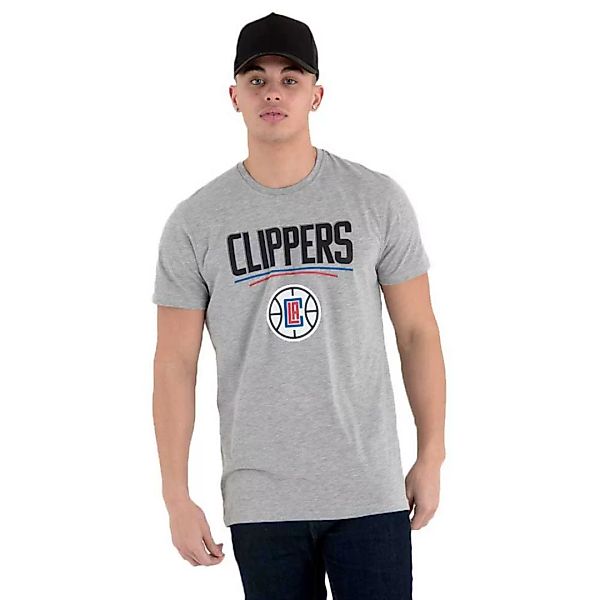 New Era Team Logo Los Angeles Clippers Kurzärmeliges T-shirt XS Grey günstig online kaufen