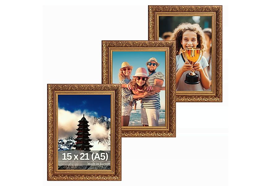 Victor (Zenith) Bilderrahmen Rubens, Bilderrahmen Set Braun Gold 15x20 cm A günstig online kaufen