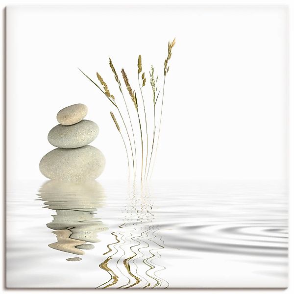 Artland Wandbild "Zen Friede" Zen 1 Stk. tlg. als Alubild, Outdoorbild, Lei günstig online kaufen