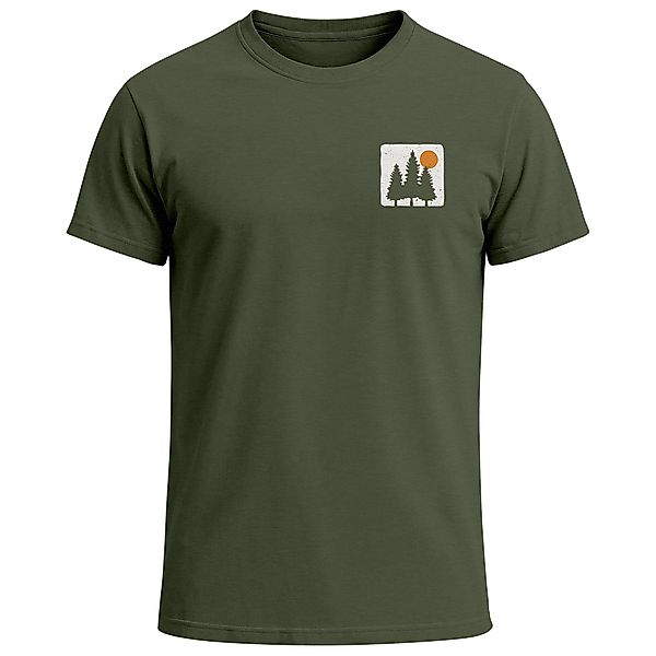 Neverless Print-Shirt Herren T-Shirt mit Wald-Logo günstig online kaufen