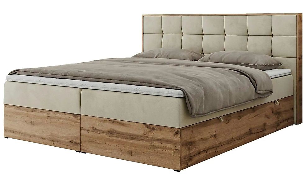 Boxbett mit Bettkasten Albero 1 ¦ beige ¦ Maße (cm): B: 188 H: 104 Betten > günstig online kaufen