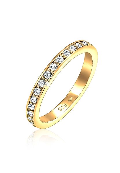 Elli Fingerring Memoire Verlobung Kristalle 925 günstig online kaufen