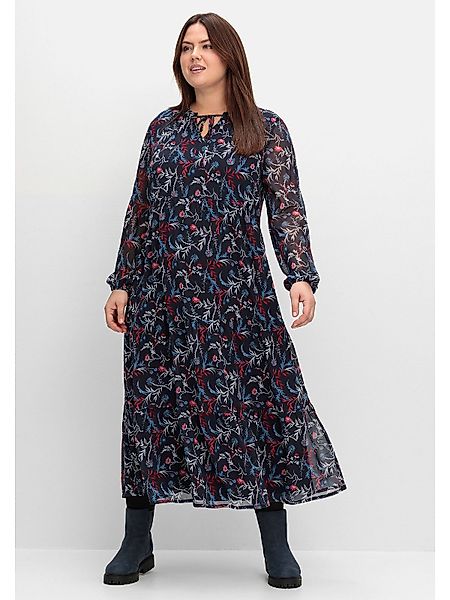 Sheego Maxikleid Große Größen aus Chiffon, günstig online kaufen