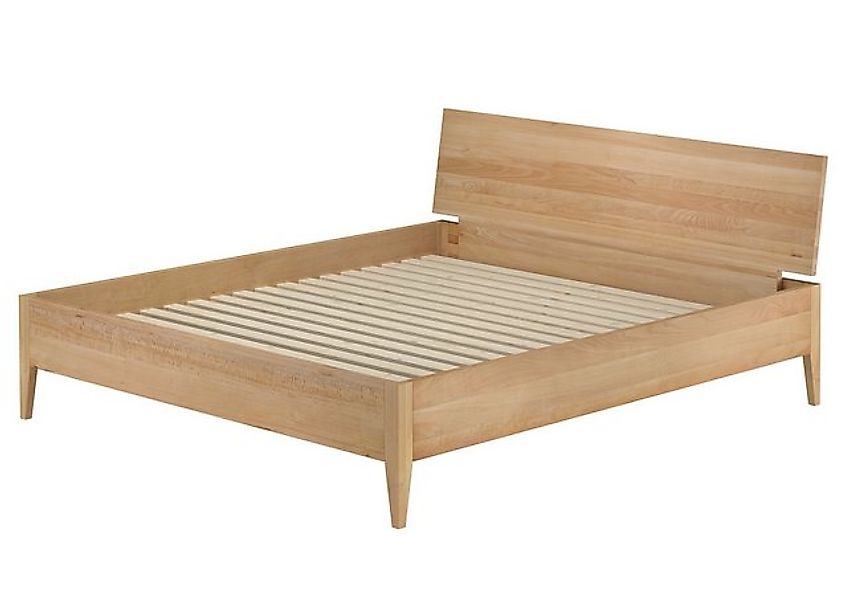 ERST-HOLZ Bett Doppelbett metallfrei 180x200 massives Buchenholz konische F günstig online kaufen