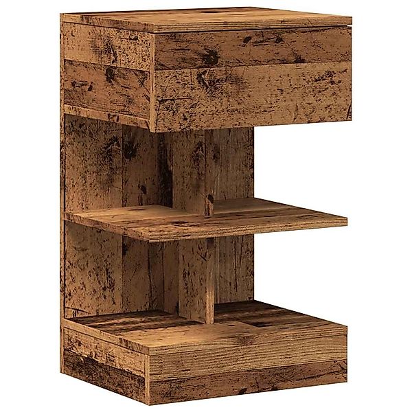 vidaXL Nachttisch Altholz-Optik 40x35x65 cm Holzwerkstoff 856748 günstig online kaufen