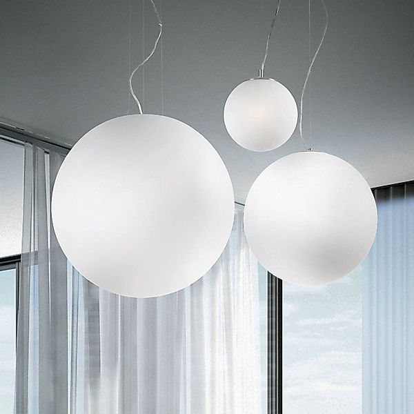 Ideal Lux Pendelleuchte Mapa, Ø 20 cm, Opalglas, Kugel günstig online kaufen