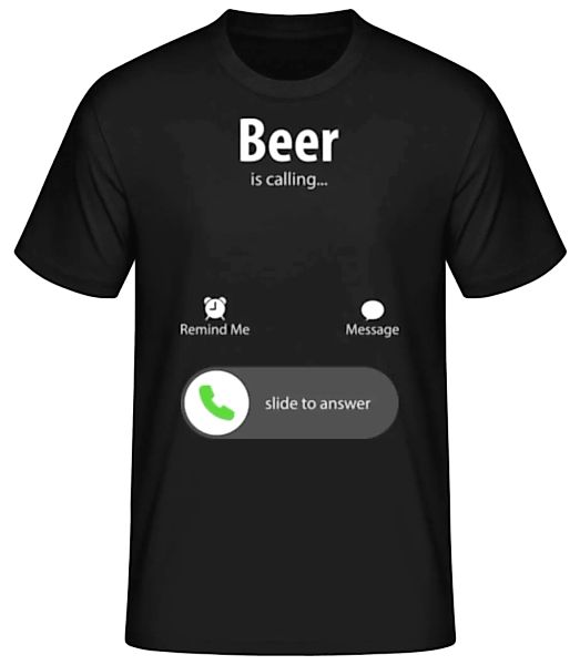 Beer Is Calling · Männer Basic T-Shirt günstig online kaufen