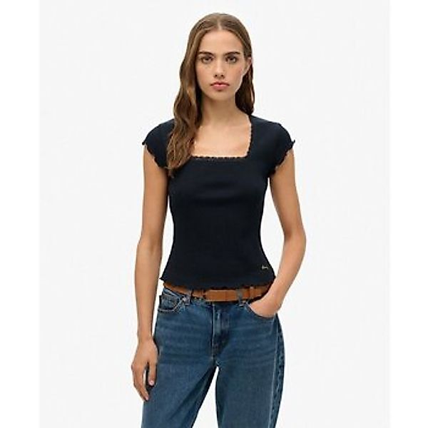 Superdry  T-Shirt T-shirt à encolure carrée femme  Essential günstig online kaufen