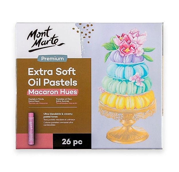 Mont Marte Pastellkreide - Extra weiche Ölpastellkreide Set - 26 / 39 Stk.- günstig online kaufen