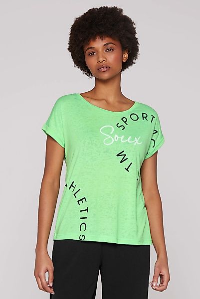SOCCX Rundhalsshirt, mit fixierten Turn-Up-Ärmeln günstig online kaufen