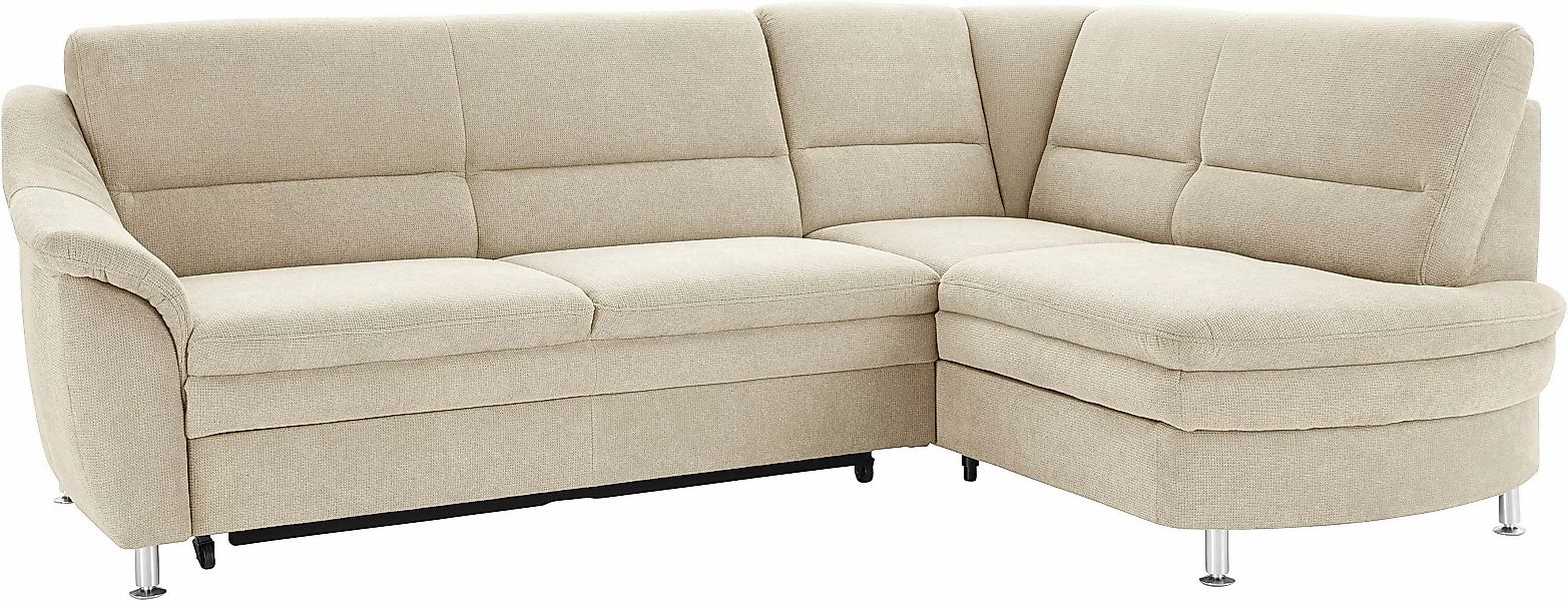 sit&more Ecksofa »Cardoso L-Form«, mit Federkern, wahlweise mit Bettfunktio günstig online kaufen