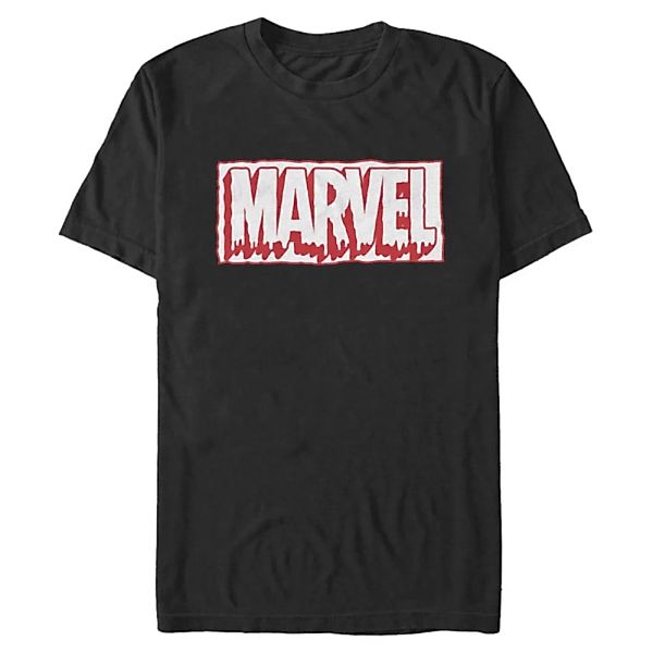Marvel - Logo Drip Outline - Halloween - Männer T-Shirt günstig online kaufen