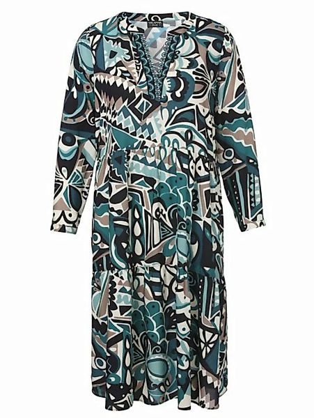 VIA APPIA DUE A-Linien-Kleid mit grafischem Allover-Muster günstig online kaufen