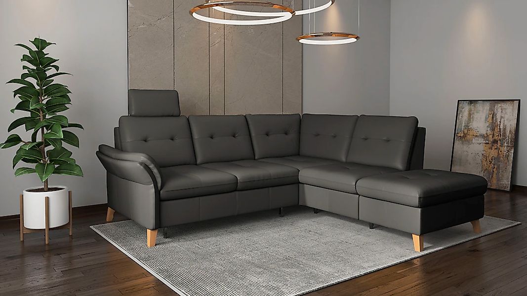sit&more Ecksofa "Göteborg", inkl. Sitztiefenverstellung, wahlweise mit Bet günstig online kaufen