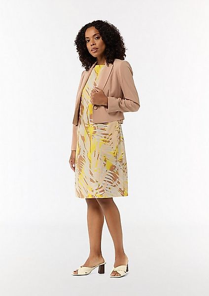 comma Minikleid Kleid Gemustertes Baumwollkleid im Relaxed Fit günstig online kaufen