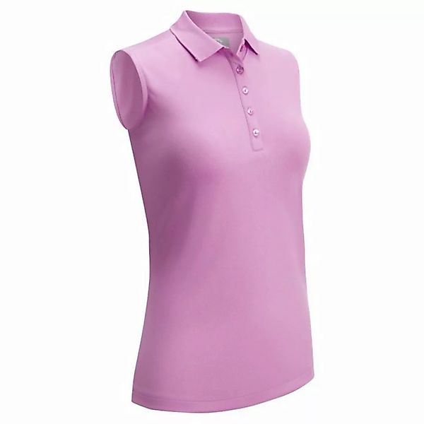 Callaway Poloshirt Callaway Solid Knit Sleeveless Polo Pink Sunset günstig online kaufen