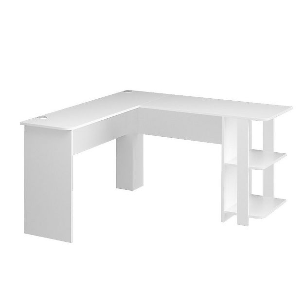 Vicco Eckschreibtisch Nikita, Weiß, 140 x 140 cm günstig online kaufen