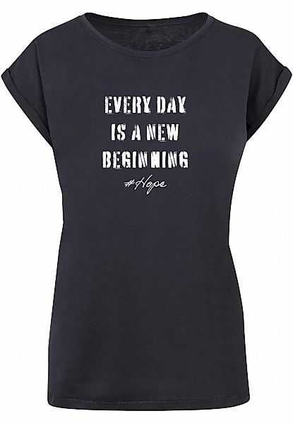 Merchcode T-Shirt "Merchcode Damen Ladies Hope 2 Extended Shoulder Tee", (1 günstig online kaufen