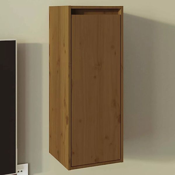 vidaXL Hängeschrank Hängeschrank Wandschrank Honigbraun 30x30x80 cm Massivh günstig online kaufen